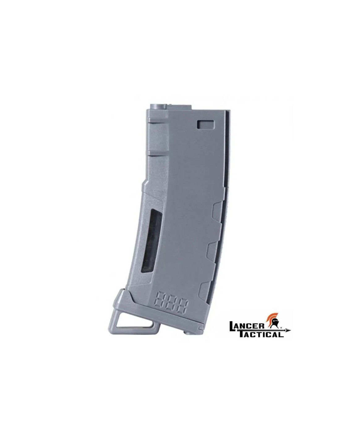 CARGADOR M4 130 BOLAS POLÍMERO VENTANA TRANSPARENTE Gris