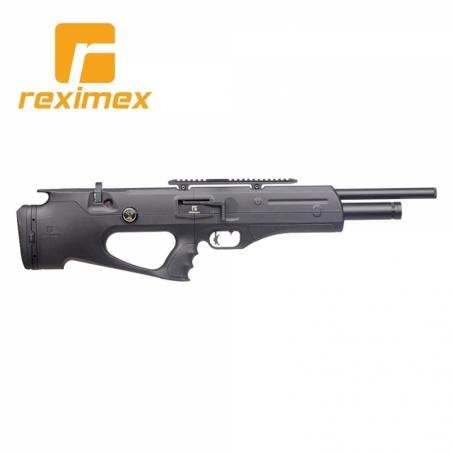 Carabina PCP Reximex Apex calibre 5,5 mm. Sintética Negro. 24 julios.