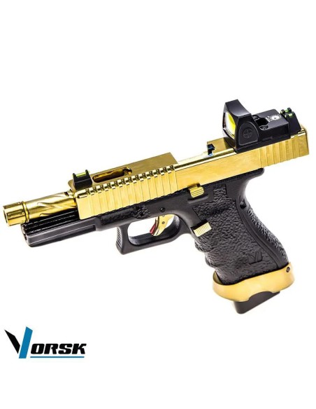 pistola-airsoft-gbb-vorsk-eu7t-gold-black-contra-luz