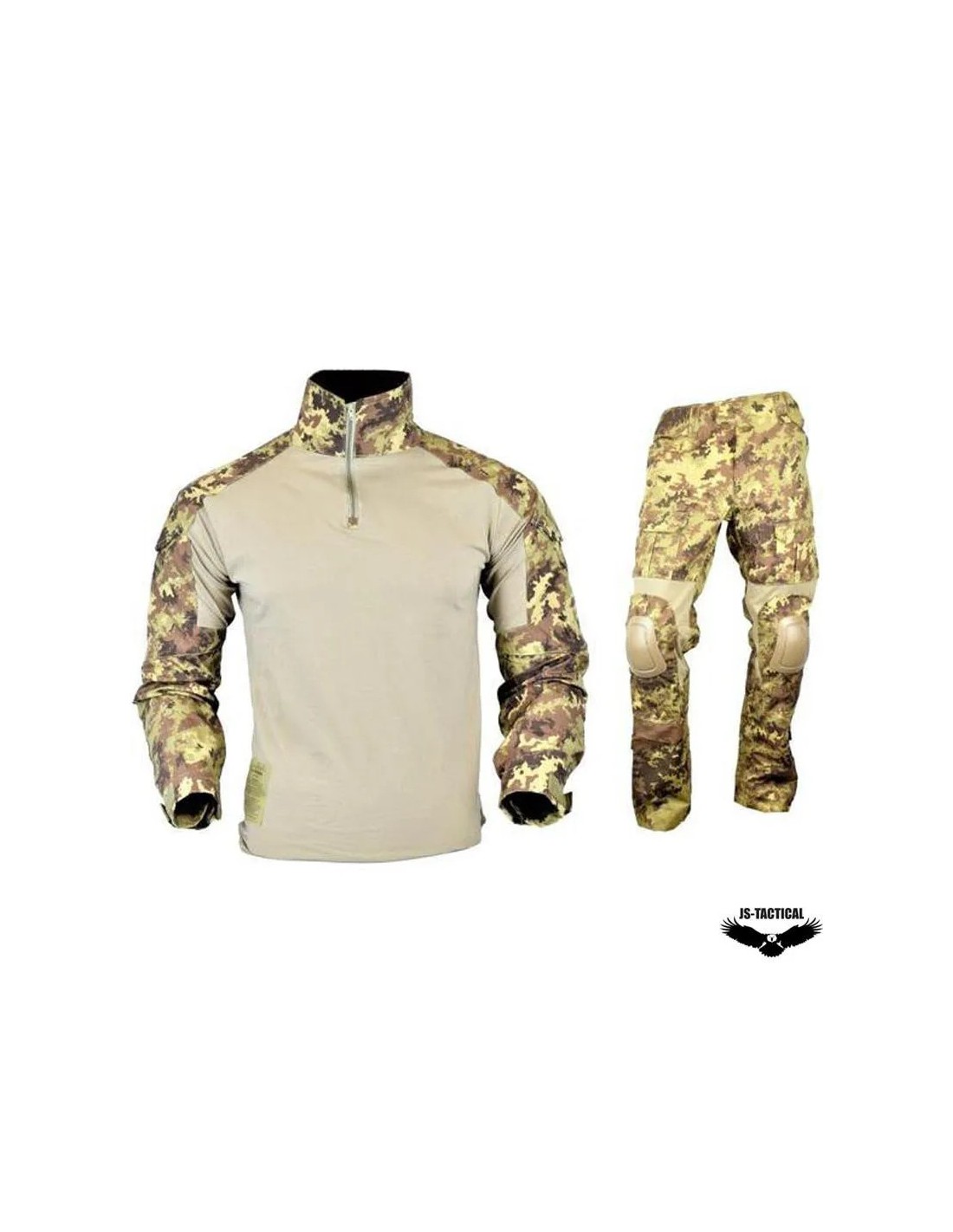 Uniforme táctico con rodilleras y coderas desmontables Italiano