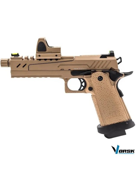 vorskgbb-hi-capa-5.1-split-negro-tan-con-bds-punto-rojo-disparo