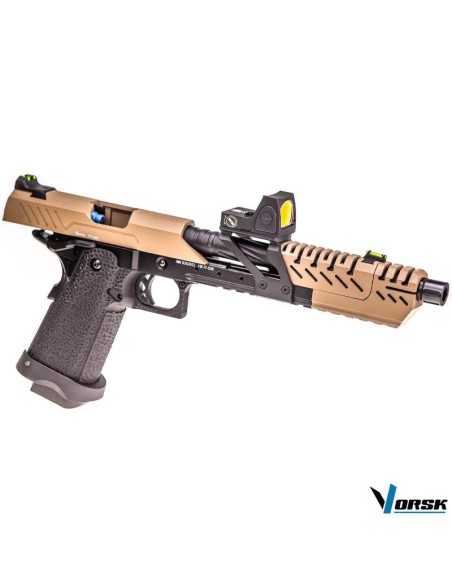 VORSK-GBB-Hi-Capa-TITAN-7-replica-pistola-negra-y-olive-drab-con-punto-rojo-BDS