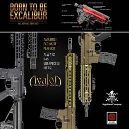 Subfusil Vega Avalon Calibur Carbine AEG - 6 mm Noir VFC