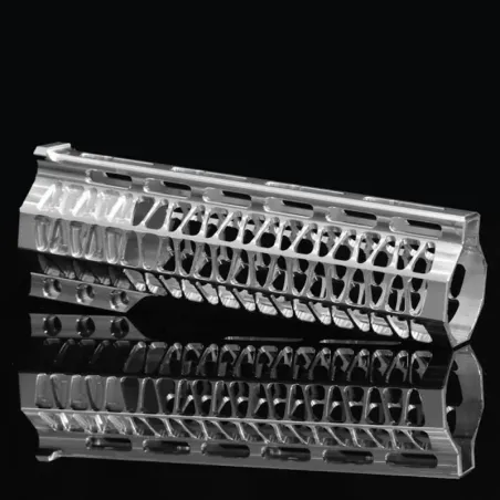 GUARDAMANOS CNC PARA M4 SPEEDSOFT - PLATEADO - AirSoftYecla.es