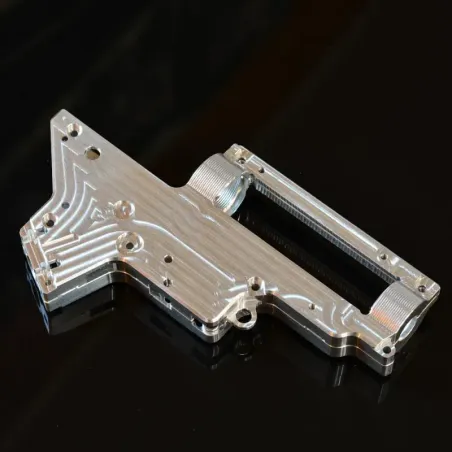 CARCASA CNC MANCRAFT GEARBOX V2 - PLATEADO - AirSoftYecla.es