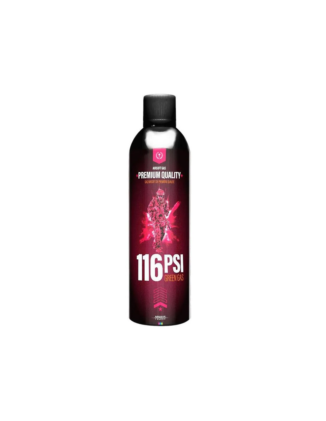 Green Gas 500 ml 116 PSI 8 bares mezcla de propano y butano con lubricante de silicona para airsoft