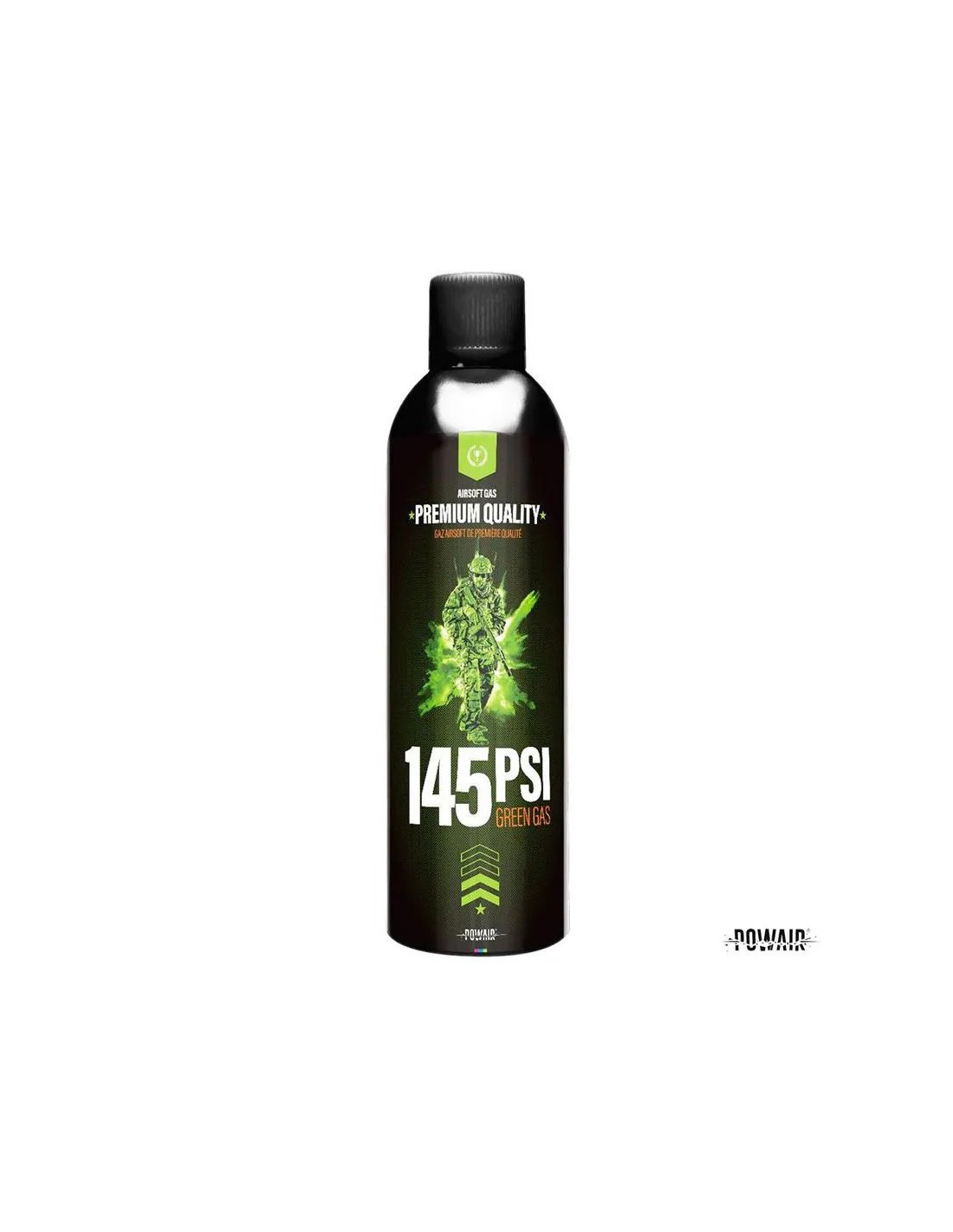 Gas Green Gas 500 ml 145 PSI 10 bares alto rendimiento para réplicas de airsoft de metal no apto para polímero 15°C a 30°C