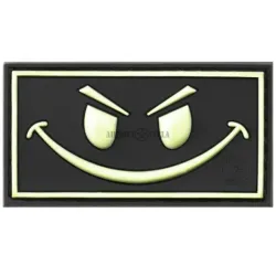 PARCHE DE GOMA EVIL SMILE CARA FLUORESCENTE - AirSoftYecla.es