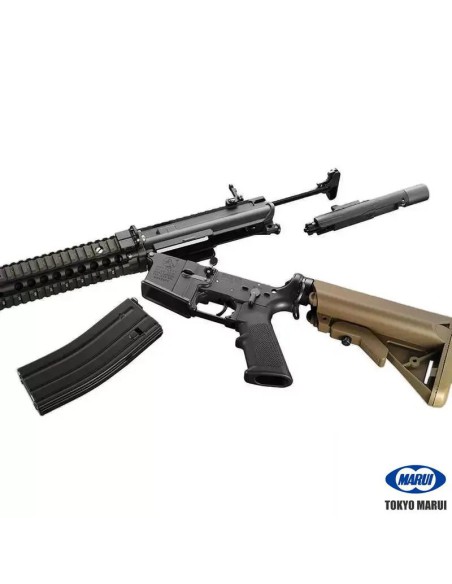tokyo-marui-m4-mk18-mod1-gas-blowback-negra-tan-vista-frontal