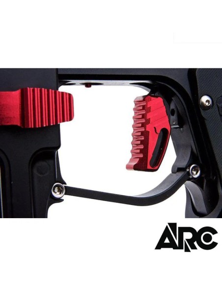 Replica-Speedsoft-ARC-1-motor-HPA-rojo-negro-vista-frontal