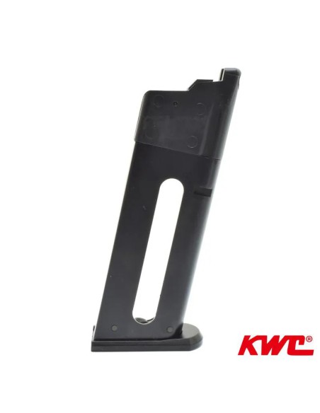pistola-kwc-blowback-co2-serie-1911-plata-con-tamaño-comparativo