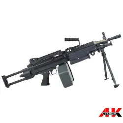 RIFLE ELÉCTRICO A&K M249 POLÍMERO NEGRO