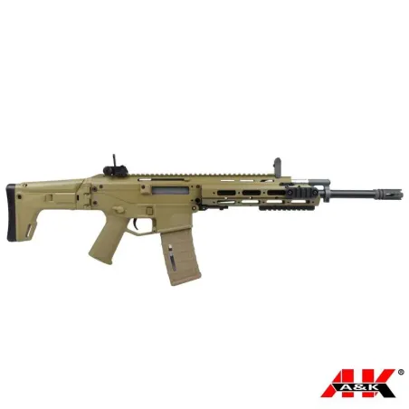 RIFLE ELÉCTRICO A&K MSD-ACR TAN - AirSoftYecla.es