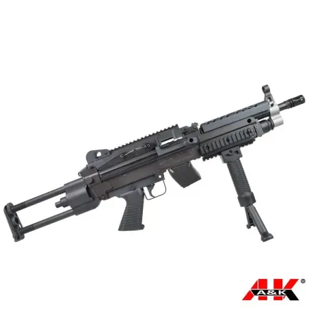 RIFLE ELÉCTRICO A&K M249K VERSIÓN DE POLÍMERO - AirSoftYecla.es