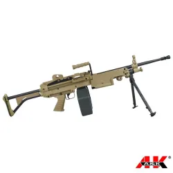 RIFLE ELÉCTRICO A&K M249-MK1 VERSIÓN DE POLÍMERO - TAN