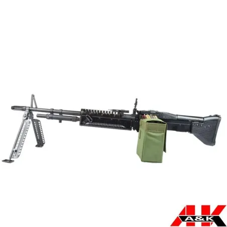 RIFLE ELÉCTRICO A&K M60 VERSIÓN MEJORADA NEGRO - airsoftyecla.es