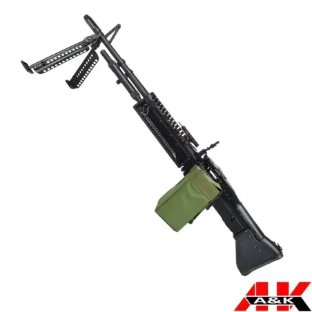 A&K ELECTRIC RIFLE M60 BLACK - airsoftyecla.es