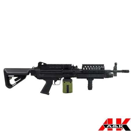 RIFLE ELÉCTRICO A&K MK46 EVO NEGRO - airsoftyecla.es