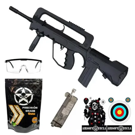 KIT COMPLETO FUSIL DE MUELLE AIRSOFT DOUBLE EAGLE M46