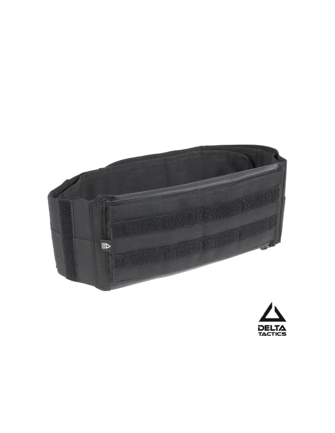 CINTURÓN DE COMPETICIÓN ELÁSTICO CON PANEL ACOLCHADO PORTA CARGADORES BOLSILLO DOBLE CREMALLERA Y PANEL MOLLE