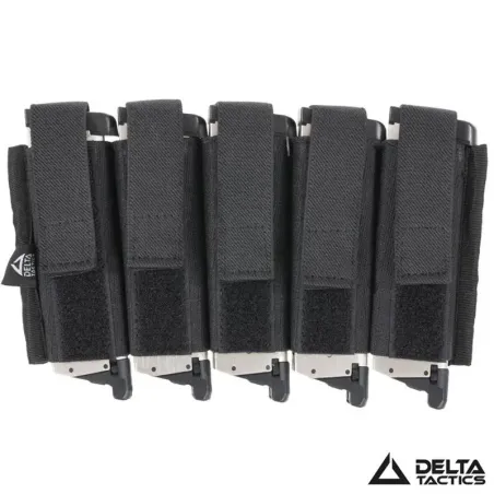 PORTACARGADOR X5 PISTOLA SPEEDSOFT BLACK - DELTA TACTICS - AirsoftYecla.es