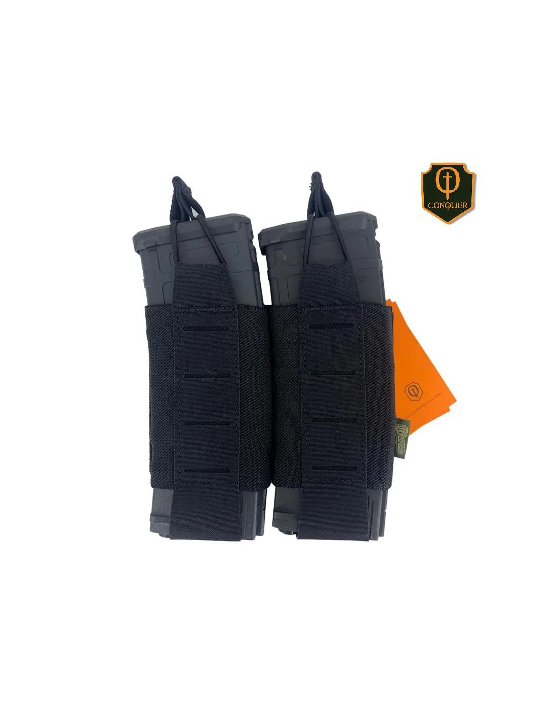 FUNDA DOBLE PARA CARGADORES DE FUSIL EN NYLON 500D CON REFUERZO DE TEGRIS