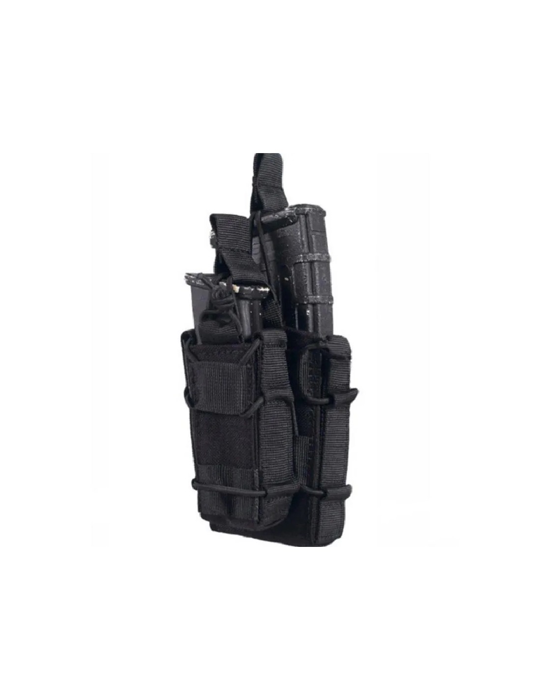 Portacargador doble táctico para rifle y pistola compacto