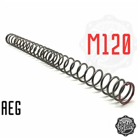 Muelle AEG M120 RetroArms SiCr con bobinado progresivo - AirsoftYecla.es