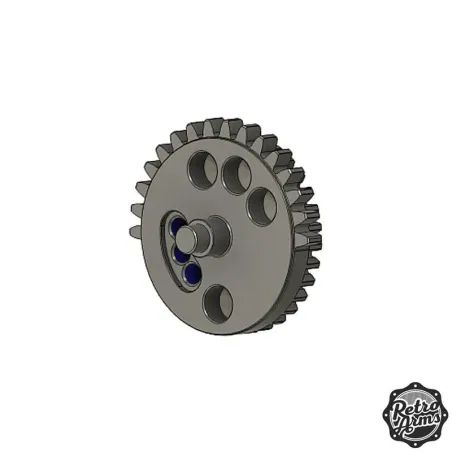 Engranaje sectorial PandoRA - MoPin 16:1 CNC 4mm - RetroArms - RetroArms
