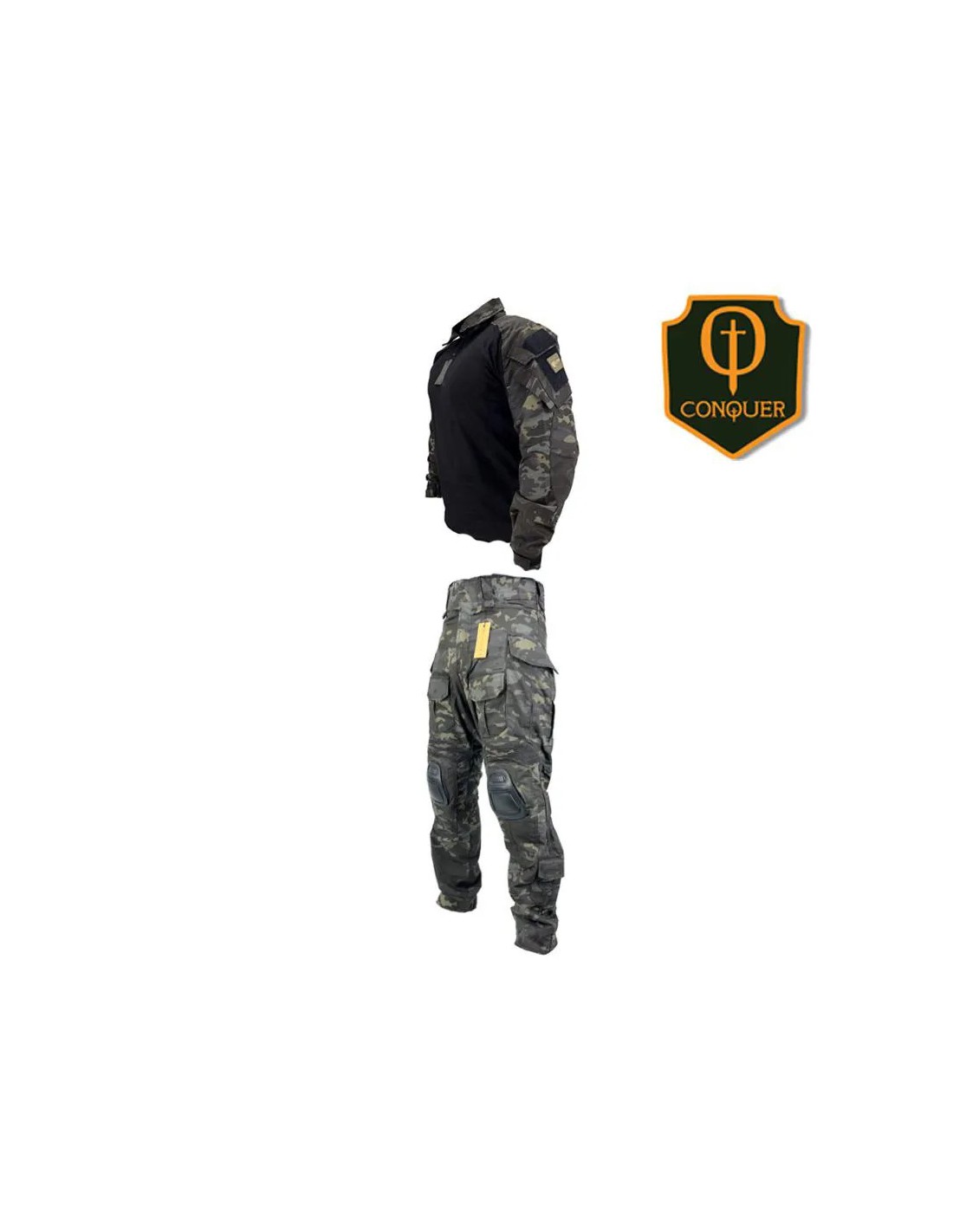 CONJUNTO UNIFORME DE COMBATE TÁCTICO SUDADERA Y PANTALÓN