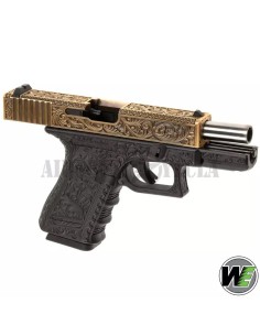 glock-19-etched-metal-version-gbb-we-close-up-grip 2