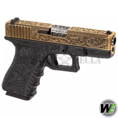 Glock 19 Etched Metal Version GBB - WE - Airsoft Yecla