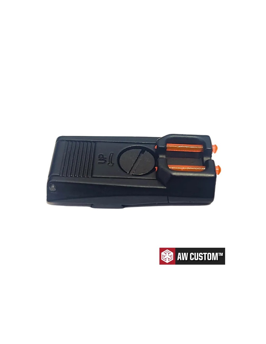 ALZA TRASERA CON FIBRA ÓPTICA COMPATIBLE Hi Capa 5.1 Naranja