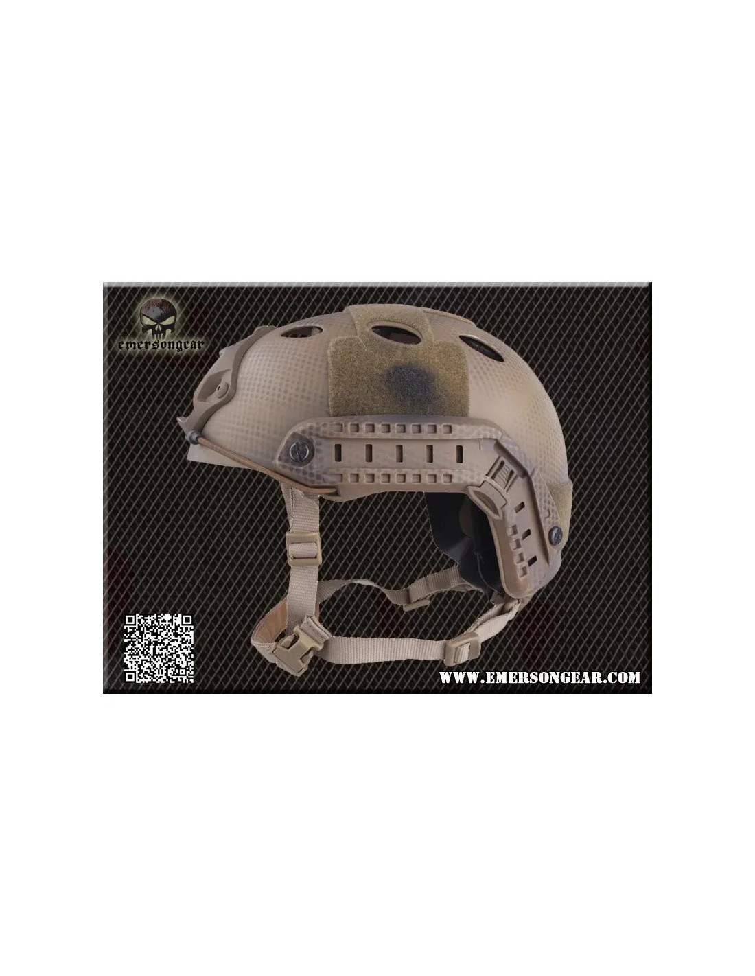 Casco táctico modular PJ Seal Tan