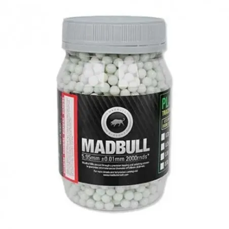 Madbull Bolas 0,20g Trazadoras - 2000 Bbs - AirsoftYecla.es