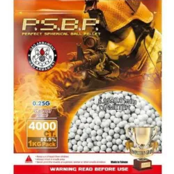 BOLAS 0.25G G&G PERFECT 1KG - 4000BBS - AirSoftYecla.es