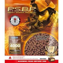 BOLAS 0.25G G&G PERFECT BROWN 1KG - 4000BBS - AirSoftYecla.es