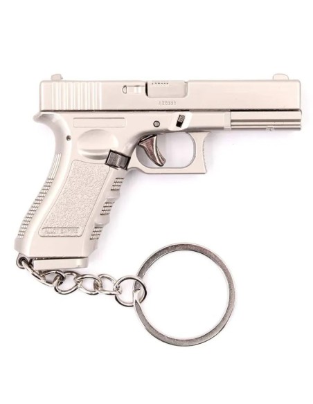 llavero-pistola-g17-7cm-plata-metal-brillante