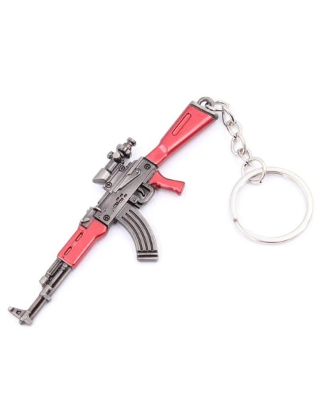 llavero-fusil-akm-negro-9cm-vista-lateral