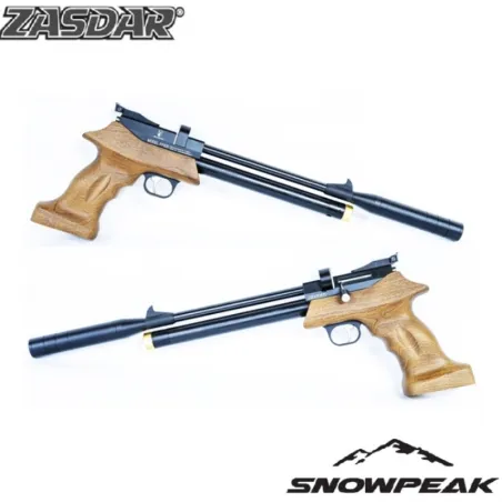 Pistola PCP Snowpeak PP800 multi-tiro - supresor de sonido y Regulador cal.5,5