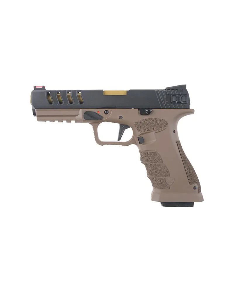 Pistola Shark APS Full Auto CO2  - Black/Tan