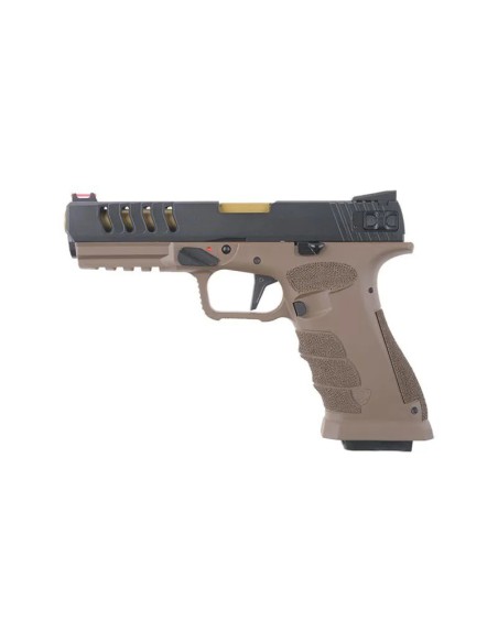 Pistola Shark APS Full Auto CO2  - Black/Tan