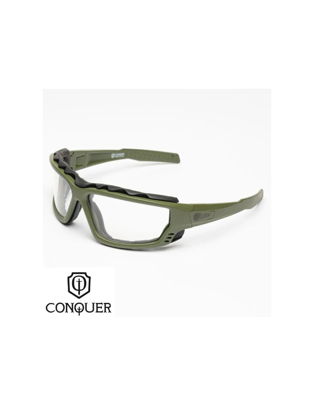 Gafas de protección ocular para airsoft con lentes de policarbonato y sellado EVA Tan