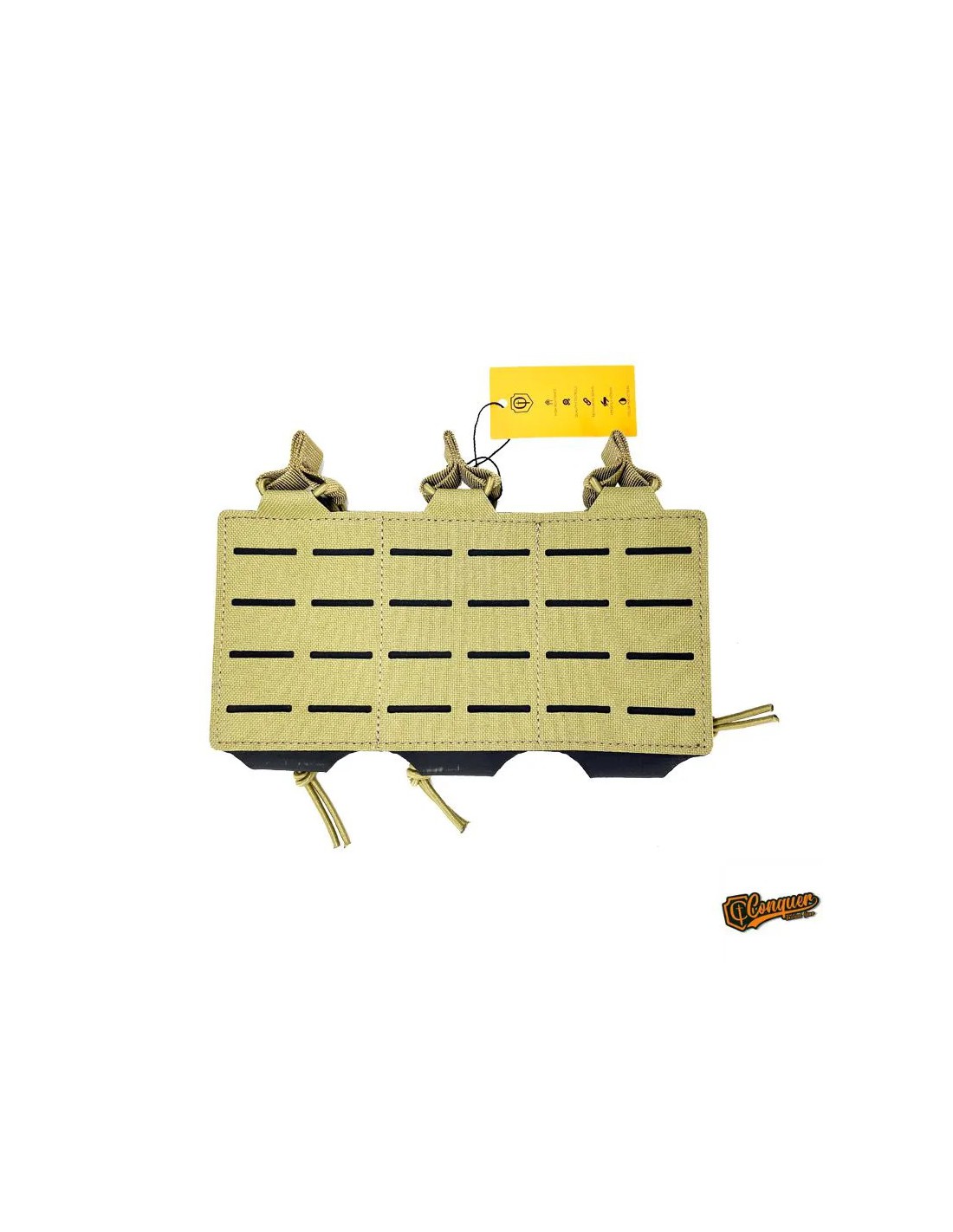 Portacargador triple para fusil M4 M16 nylon elástico Tan