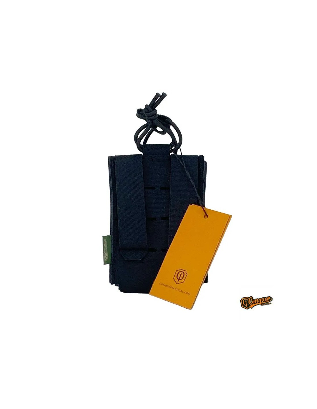 PORTACARGADOR RIFLE PERFIL BAJO CALIBRE 5,56 CON RETENCIÓN ELÁSTICA Y MONTAJE MOLLE