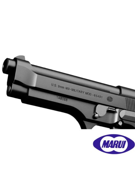 pistola-tokyo-marui-usm9-negra-vista-frontal
