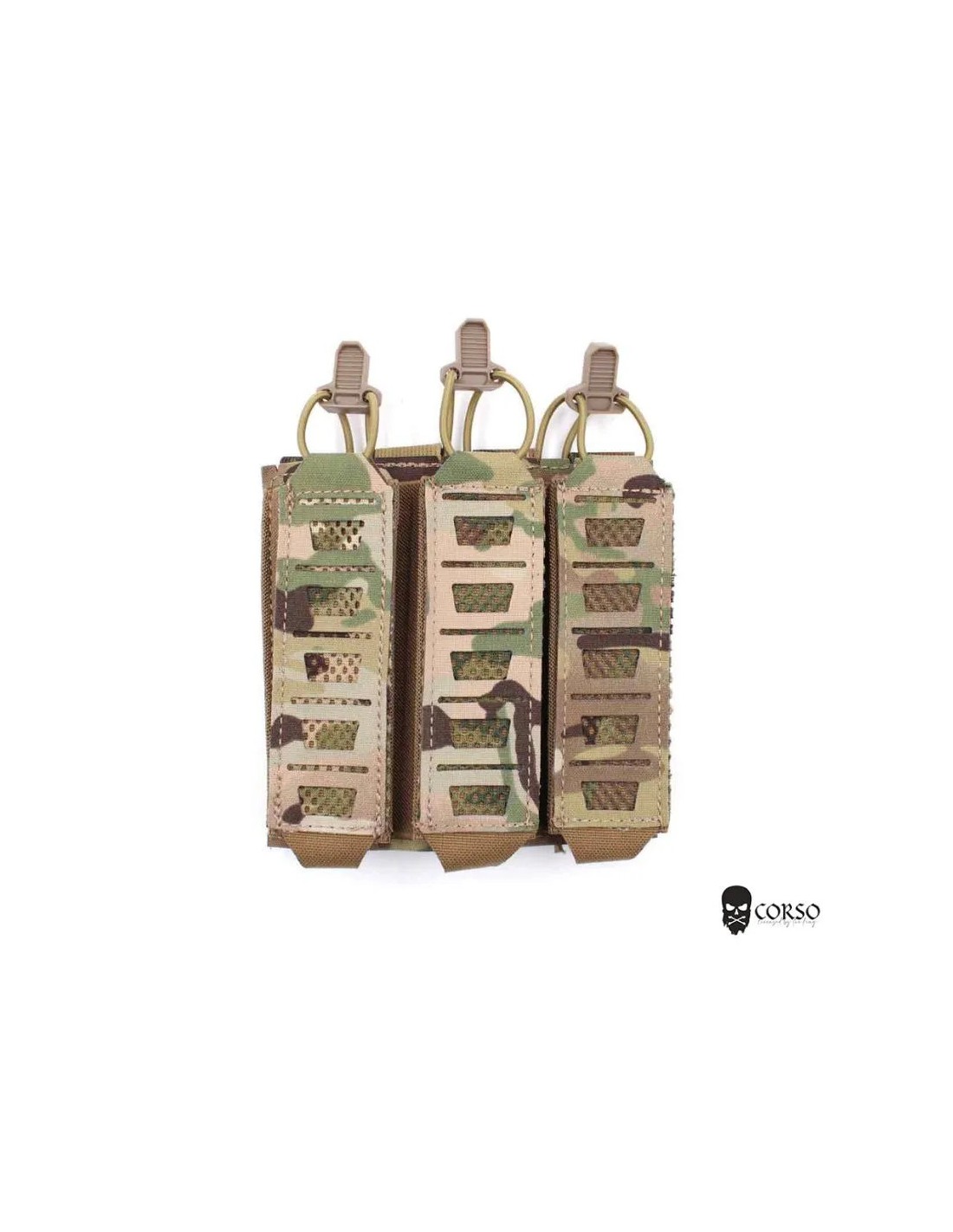 Funda portacargadores triple para MP5 MP7 Multicam