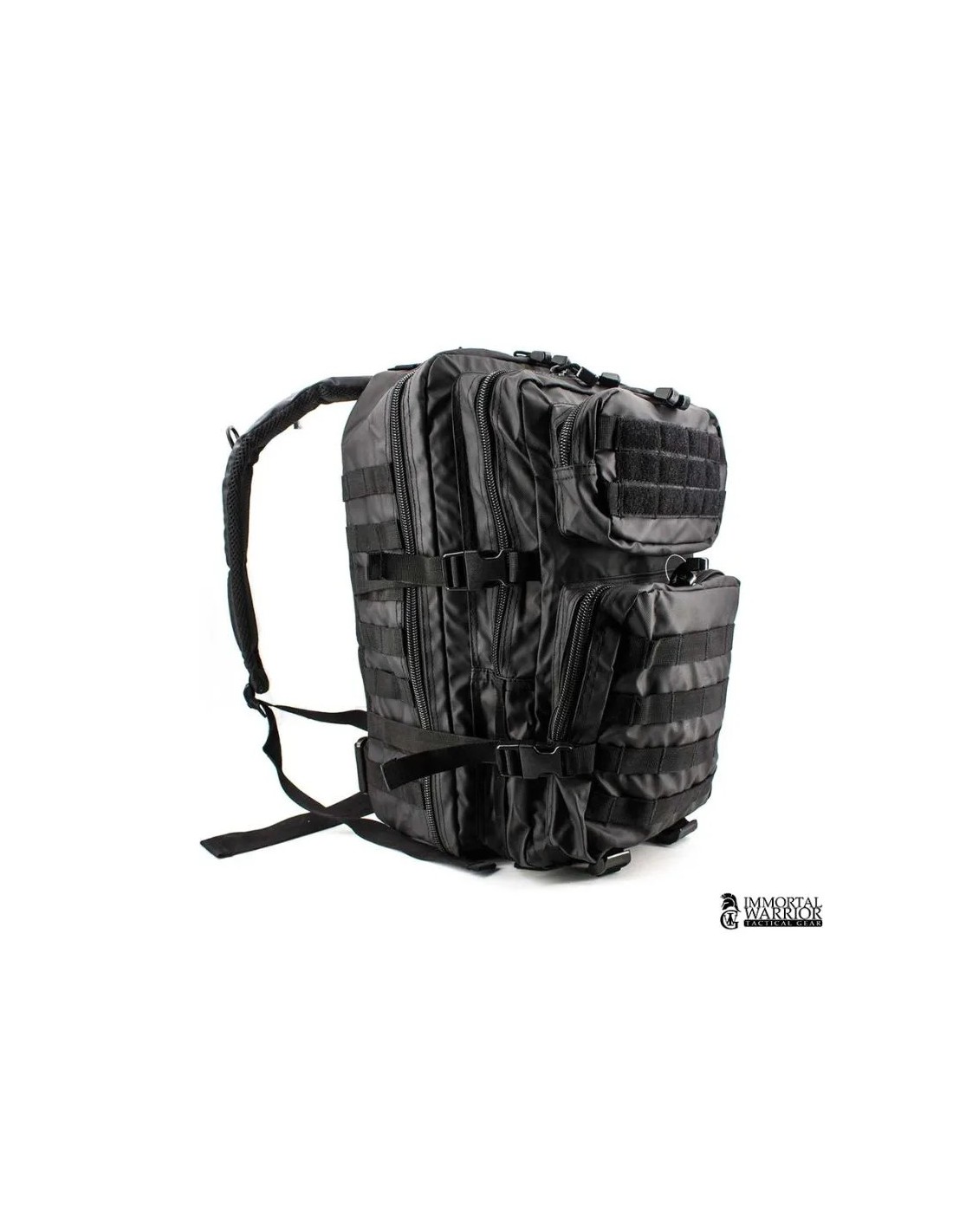 Mochila táctica 36 litros de nylon con sistema Molle y respaldo acolchado