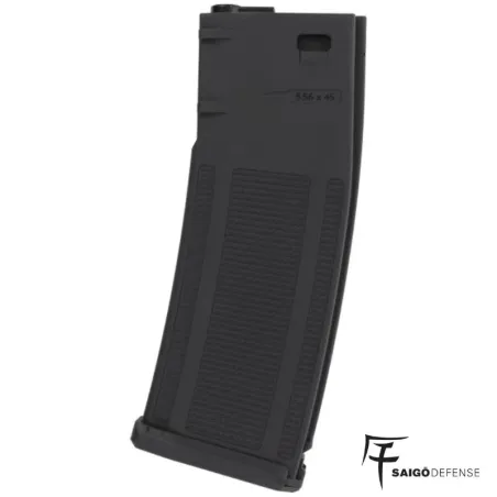Cargador AEG M4 130RDS Negro - Saigo Defense | AirsoftYecla