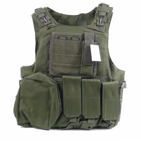 Chaleco FSBE Verde OD | Modular, MOLLE y Ajustable